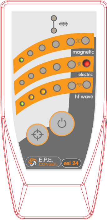 Détecteur ondes électromagnétiques ESI 24, Mesure d'ondes, champs